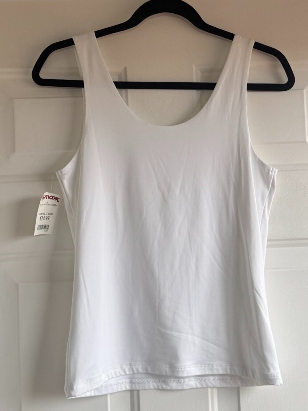 NWT Tahari Modern Essentials Wear Two Ways White Tank Top - Picture 2 of 8